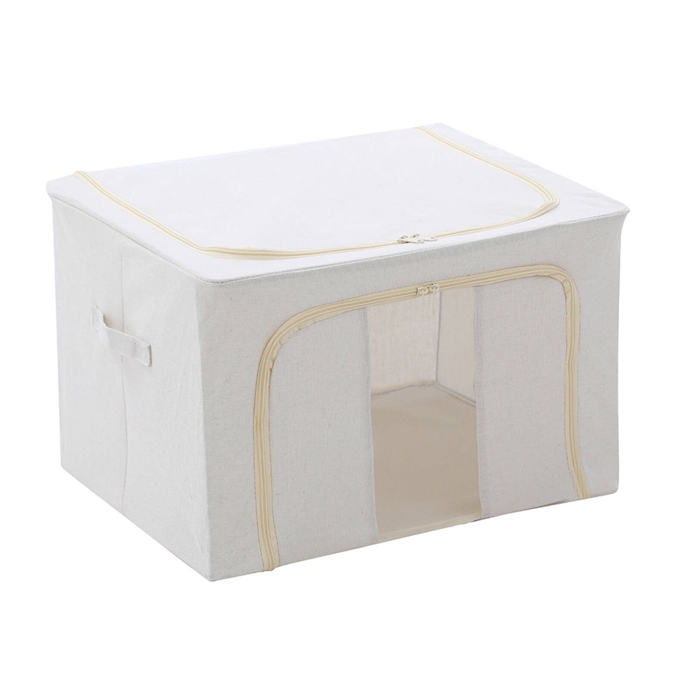 Linen storage box for home organisation and decluttering, ideal for tidy storage solutions in NZ homes.