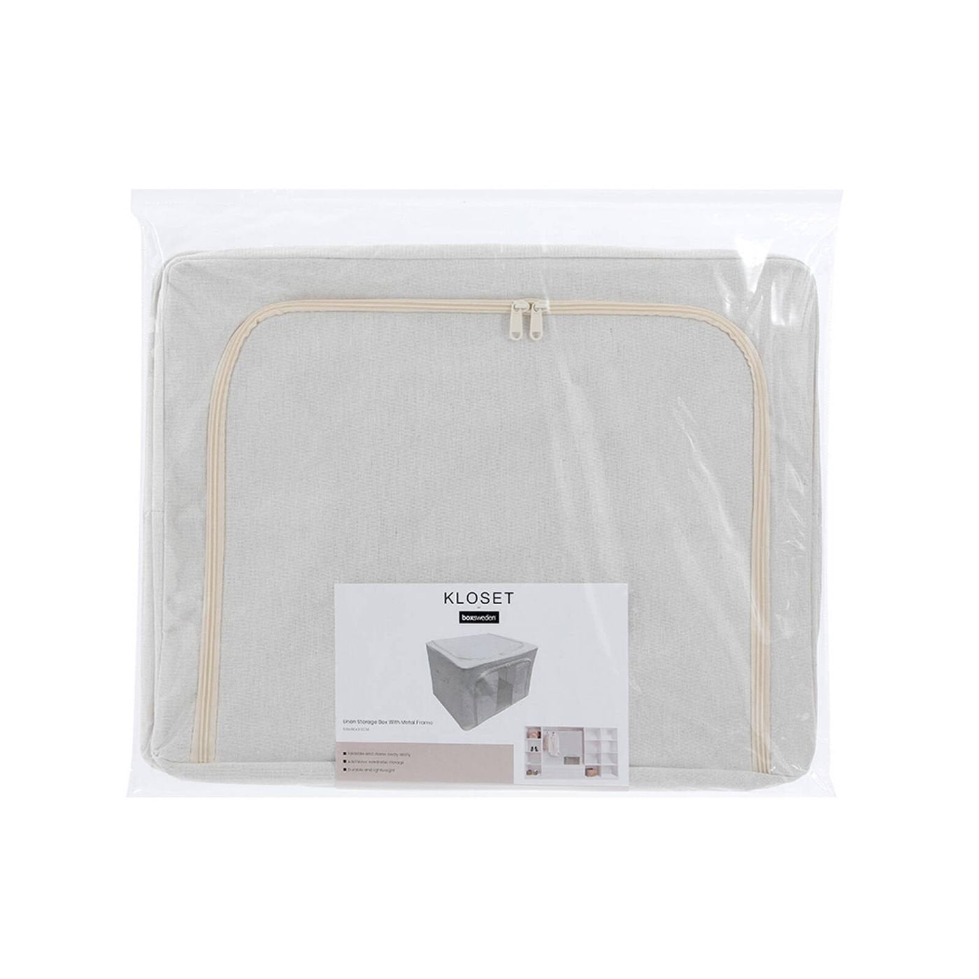 Linen storage box for home organisation and decluttering, ideal for tidy storage solutions in NZ homes.