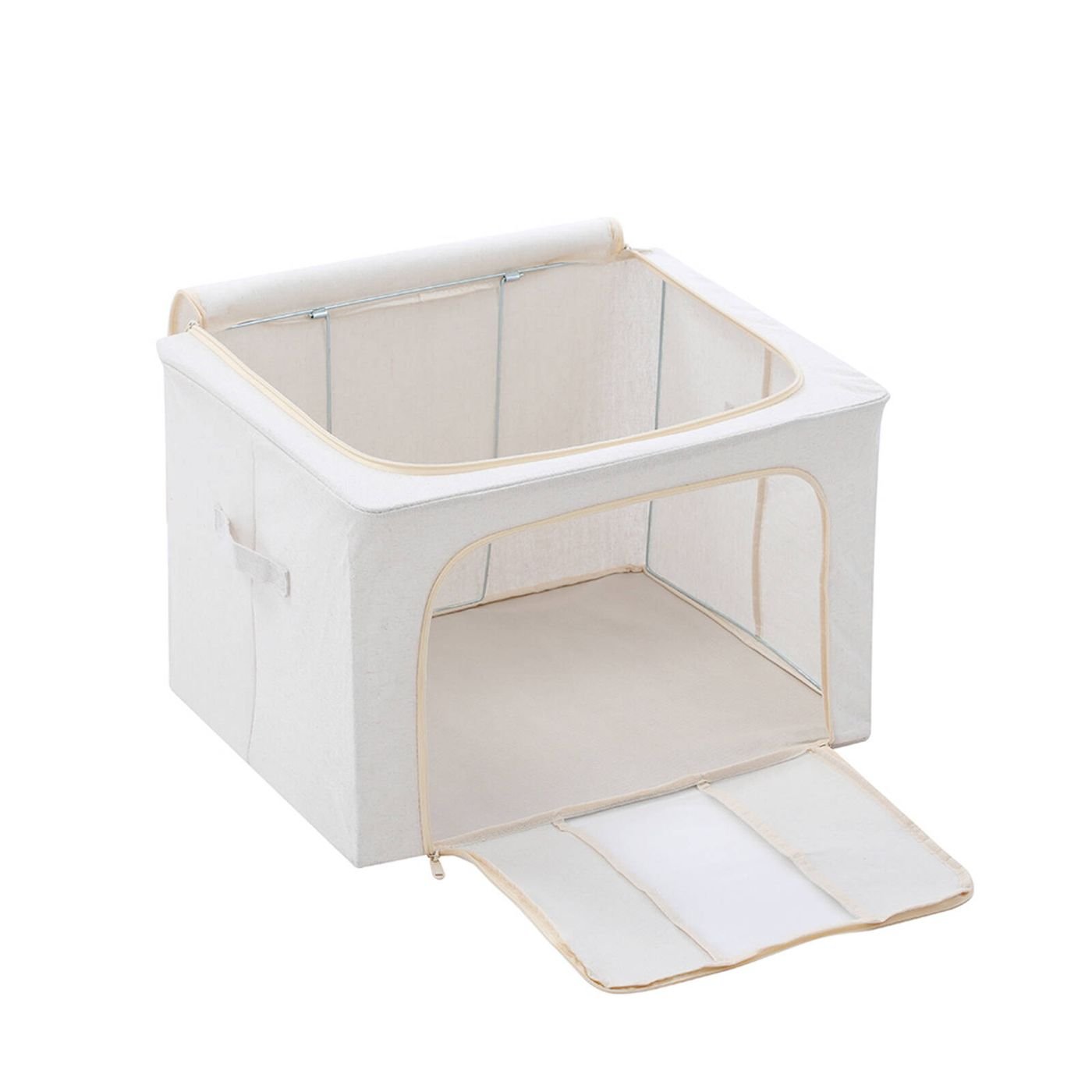 Linen storage box for home organisation and decluttering, ideal for tidy storage solutions in NZ homes.