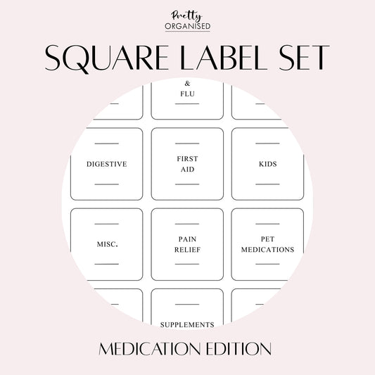 Square Label Set | Medication Edition