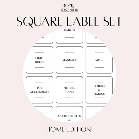 Square Label Set | Home Edition