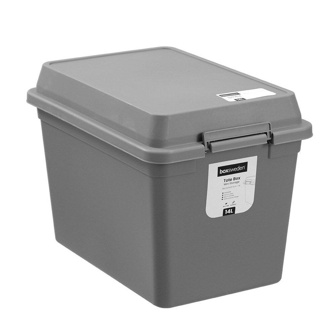 14 litre tote storage box for home storage, kitchen organisation, and decluttering in NZ households.