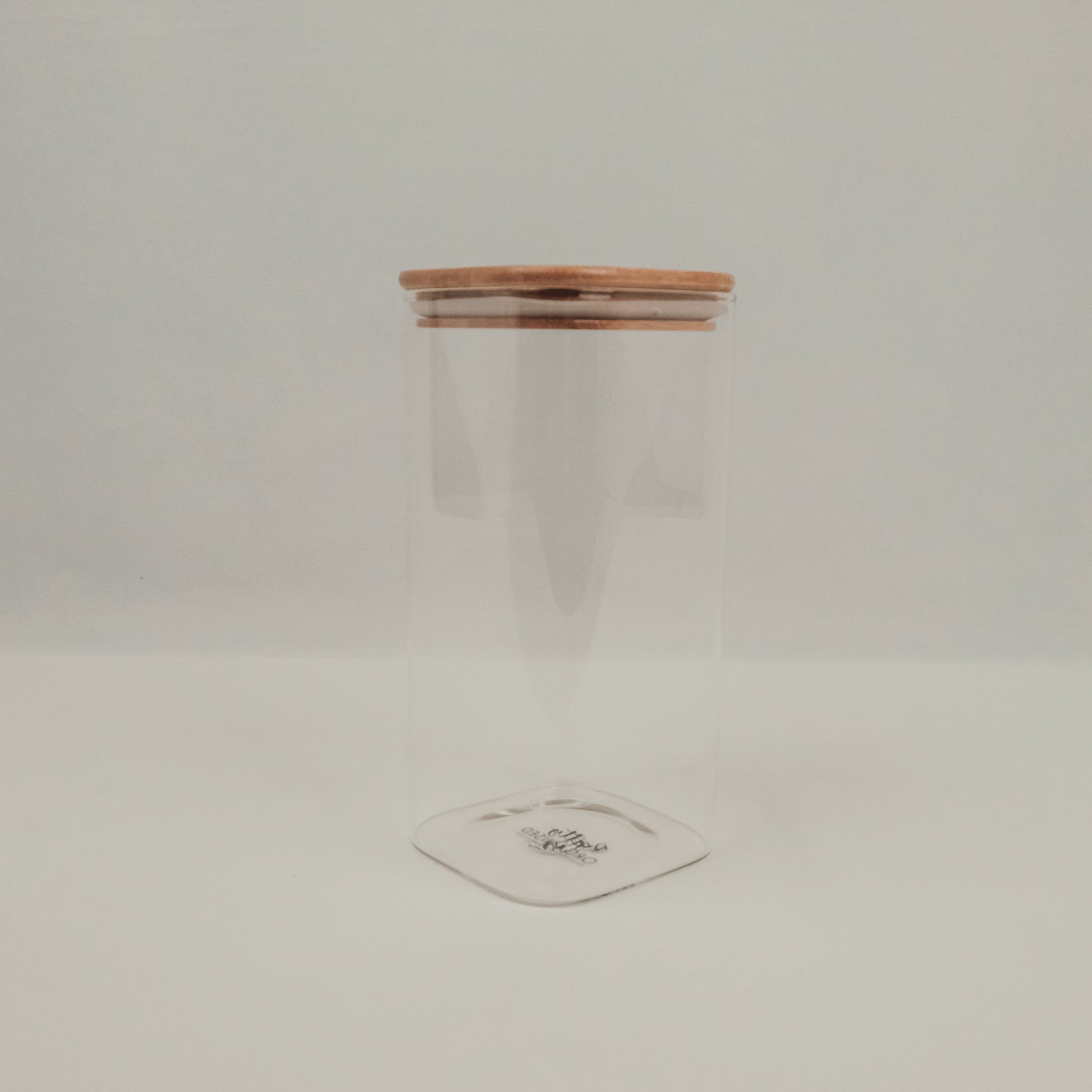 1500ml square glass container with bamboo lid, designed for storage and pantry organisation in NZ homes.