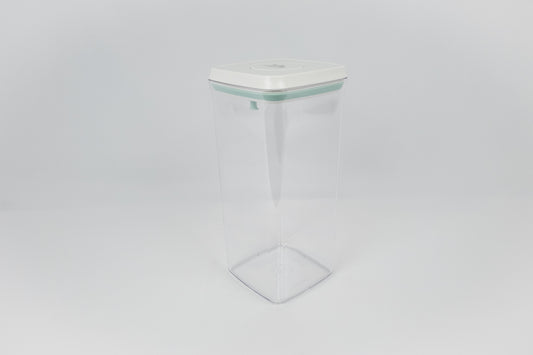 Plastic push-tight airtight container, ideal for kitchen storage, pantry organisation, and home organisation services NZ.