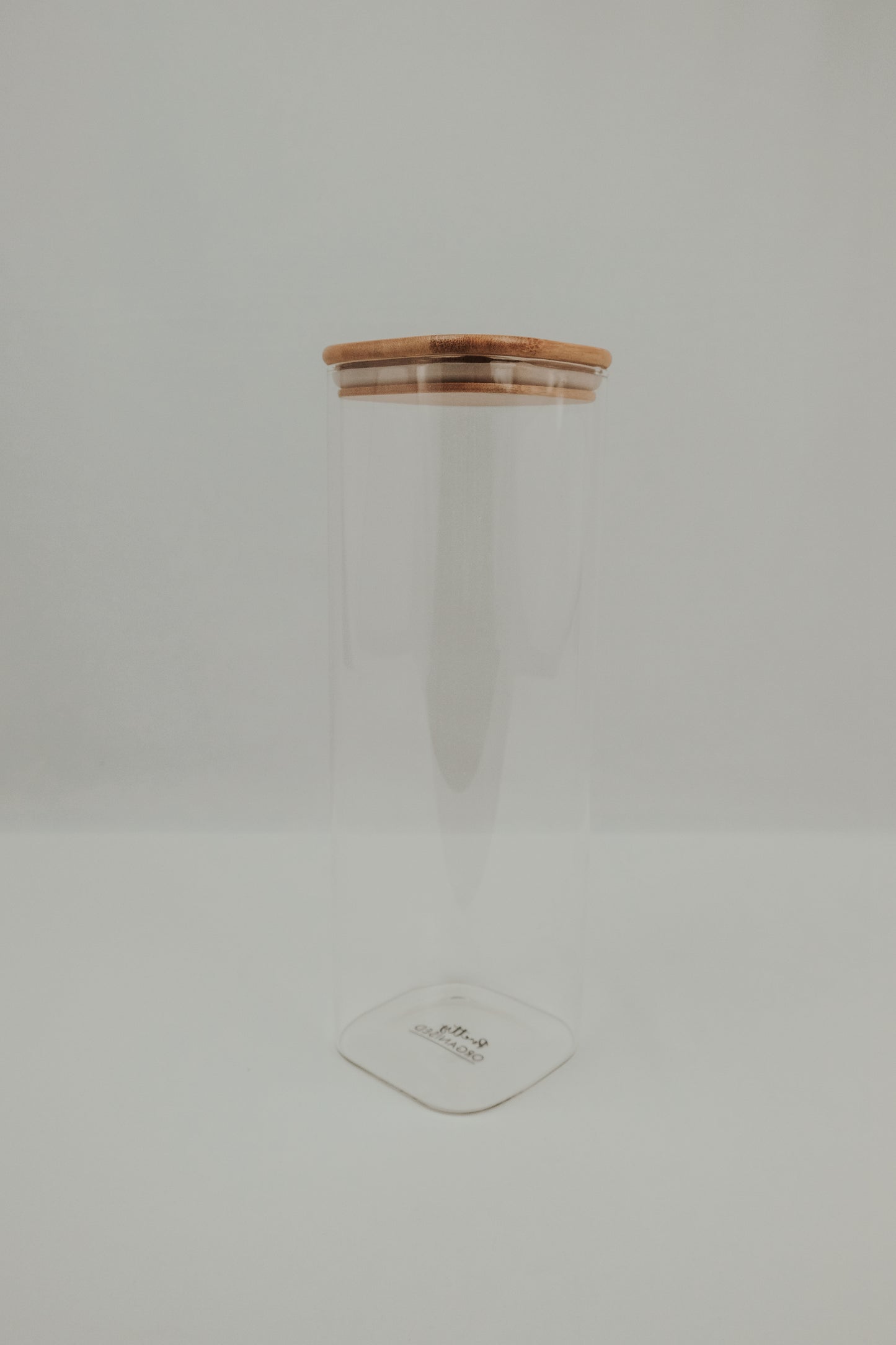 2500ml square glass container with bamboo lid, ideal for pantry organisation, kitchen storage NZ.
