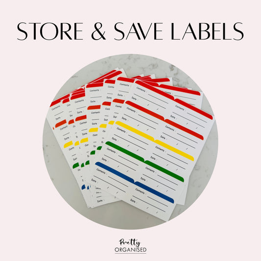 Store & Save Labels