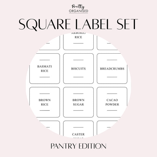 Square Label Set | Pantry Edition