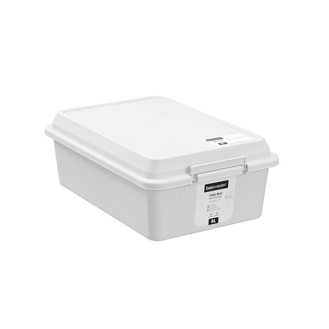 8 litre tote storage box for home storage, kitchen organisation, and decluttering in NZ households.