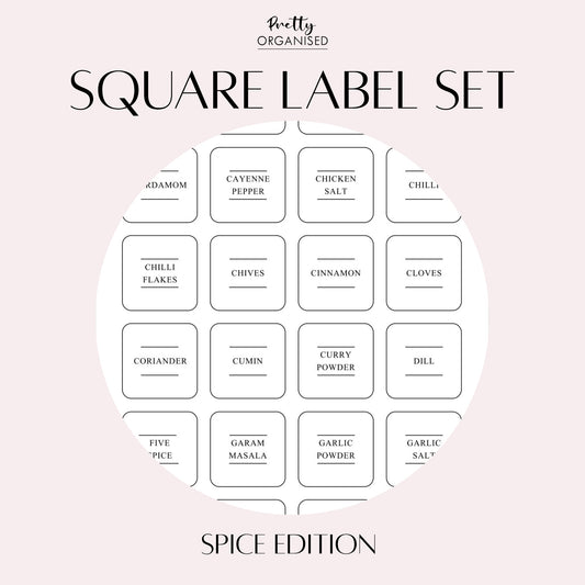 Square Label Set | Spice Edition