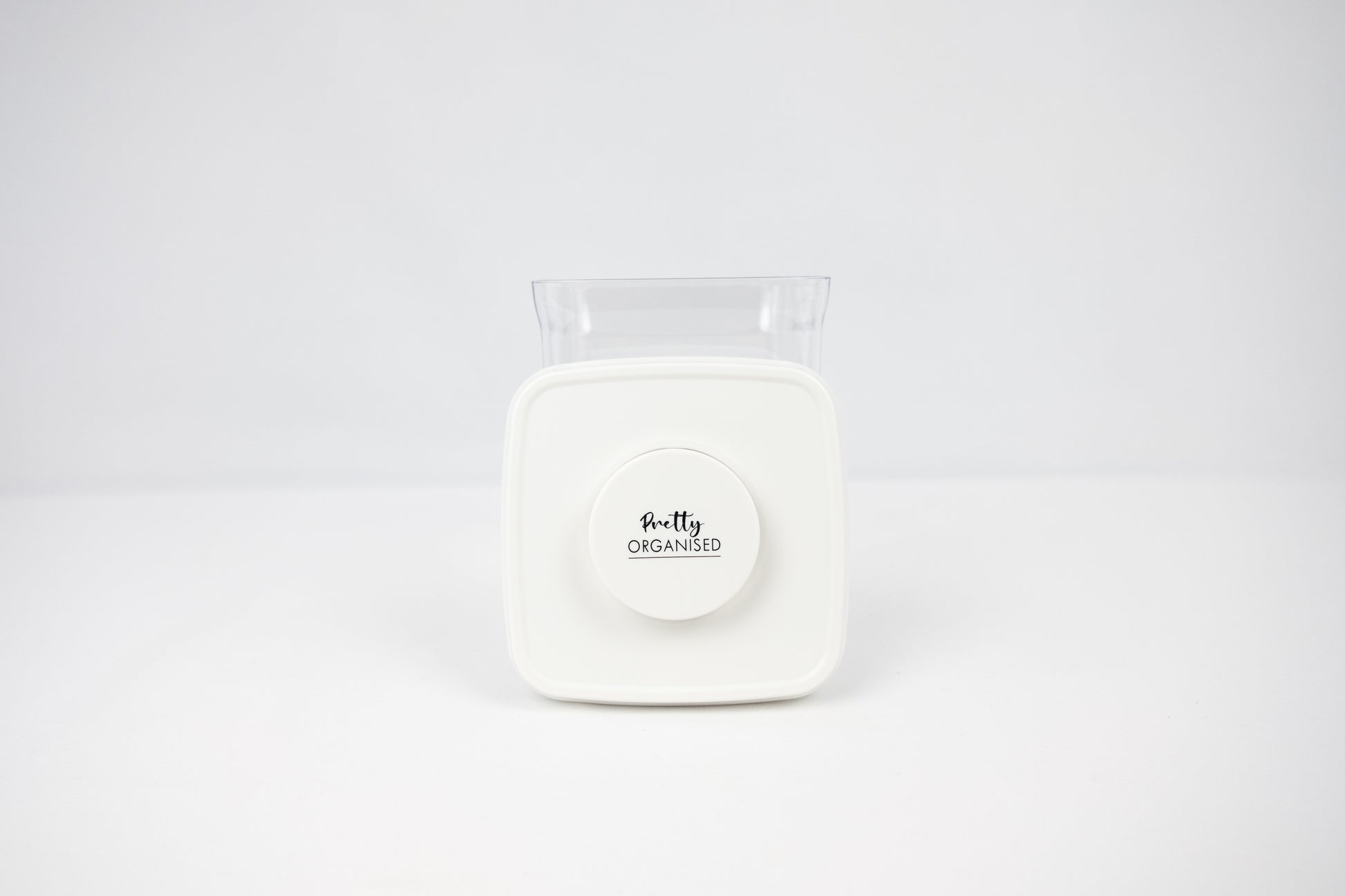 Plastic push-tight lid for airtight storage, perfect for pantry organisation and kitchen storage in NZ homes.