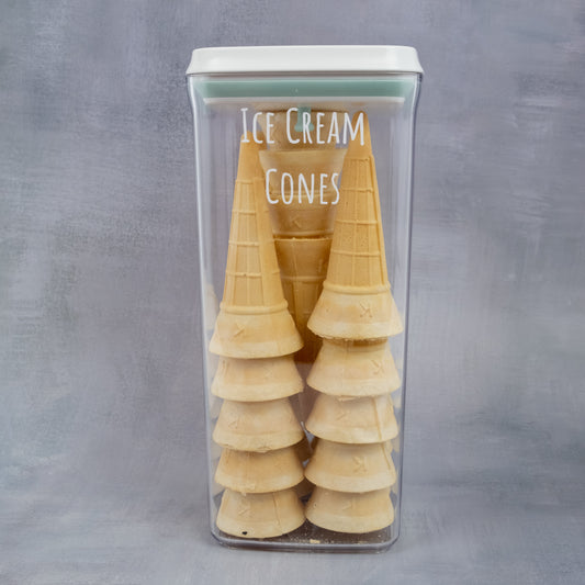 2500ml plastic push-tight airtight container, perfect for pantry organisation, kitchen storage, and decluttering services NZ.