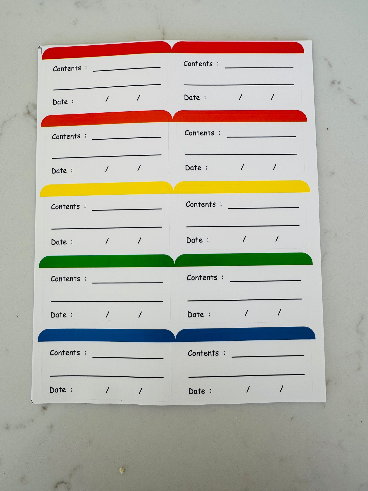 Store & Save Labels