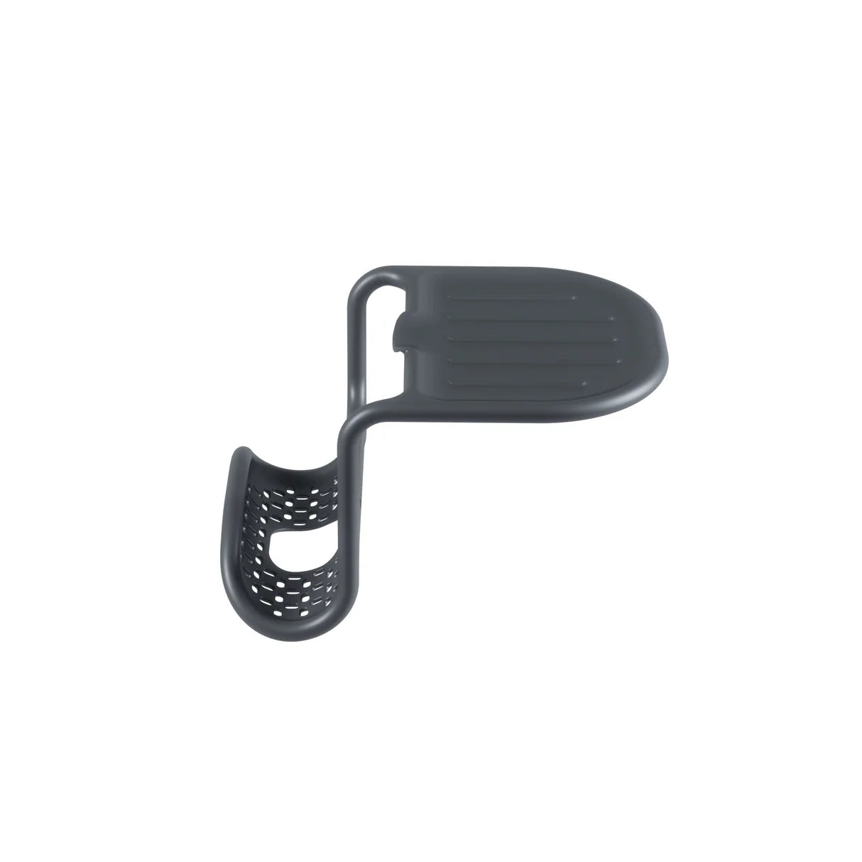 Flexible sink organiser with wire frame and perforated base, shown on its own.