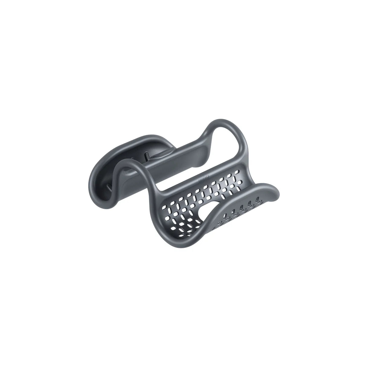Flexible sink organizer with non-slip coating and perforated base