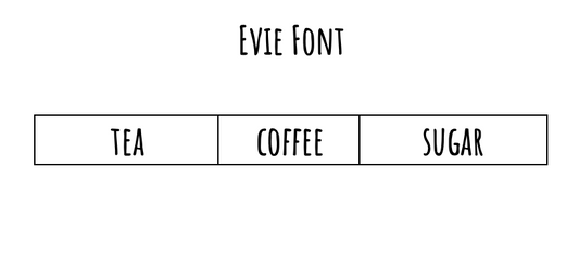 Tea, coffee, and sugar label sets for organised pantry and kitchen storage in NZ homes.