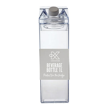 Plastic beverage storage container for fridge organisation and kitchen storage, ideal for NZ home organisation needs.
