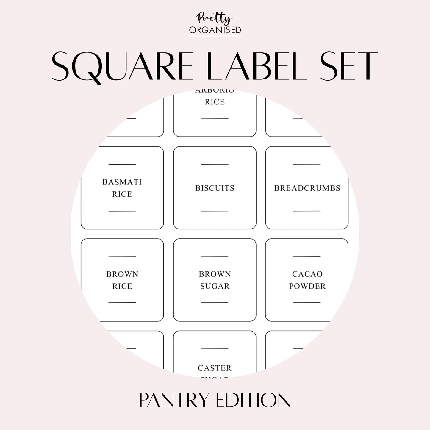 Square Label Set | Pantry Edition