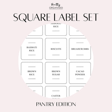 Square Label Set | Pantry Edition