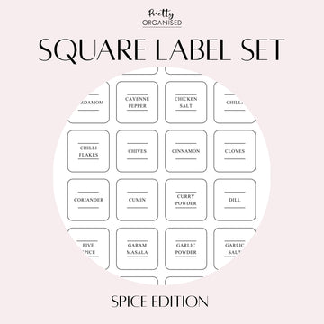 Square Label Set | Spice Edition