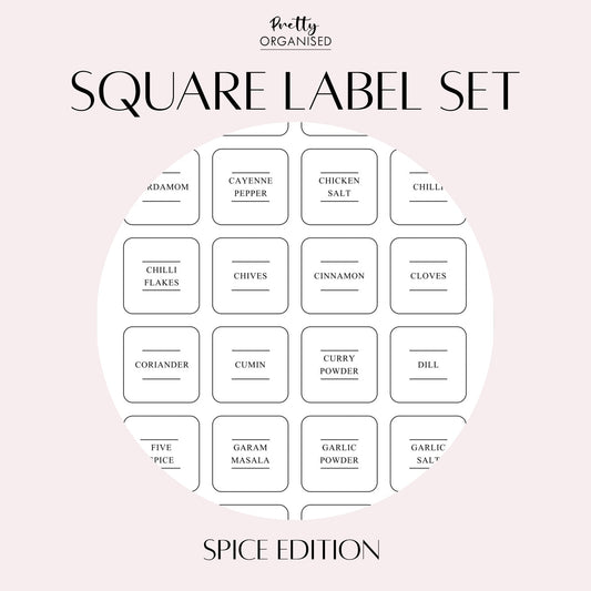 🎁 Square Label Set | Spice Edition (100% off)