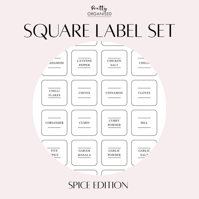 🎁 Square Label Set | Spice Edition (100% off)