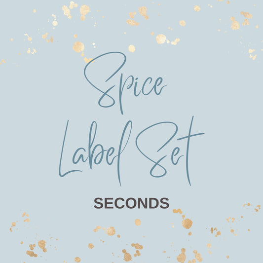 Spice Label Set (SECONDS)