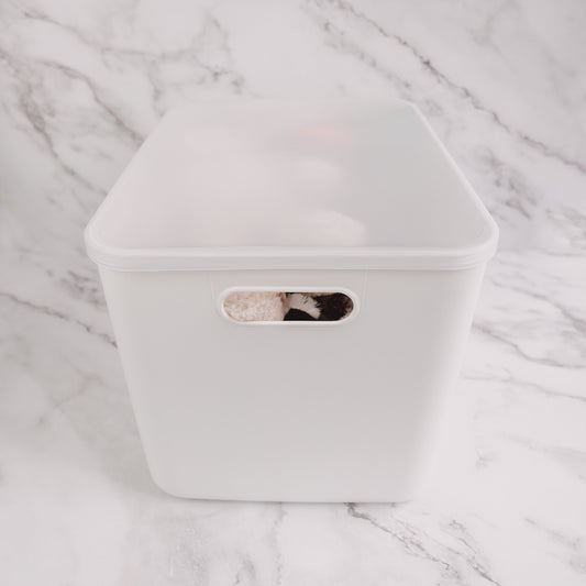 Everything tub for efficient home organisation and storage, perfect for decluttering NZ kitchens and pantries.
