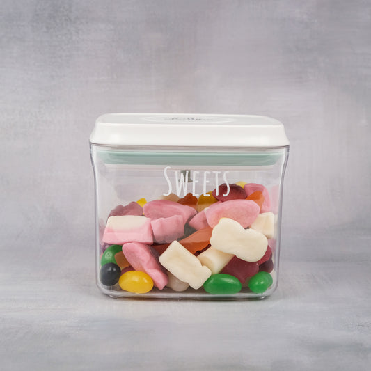 850ml plastic airtight container with push-tight lid, ideal for pantry organisation and kitchen storage in NZ homes.
