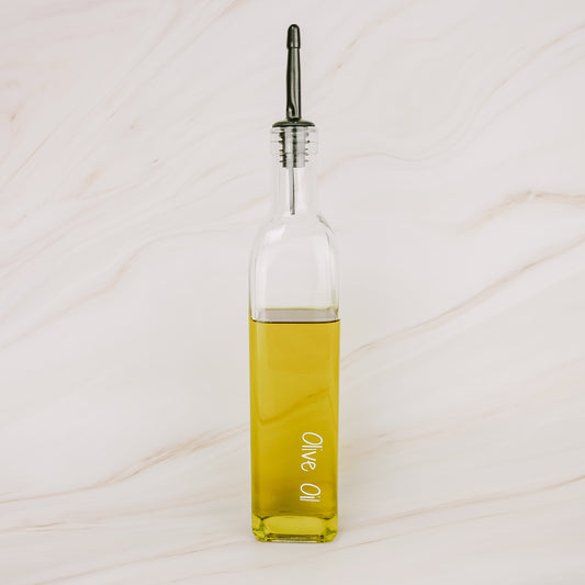 Clear Glass Oil Bottles (SECONDS)