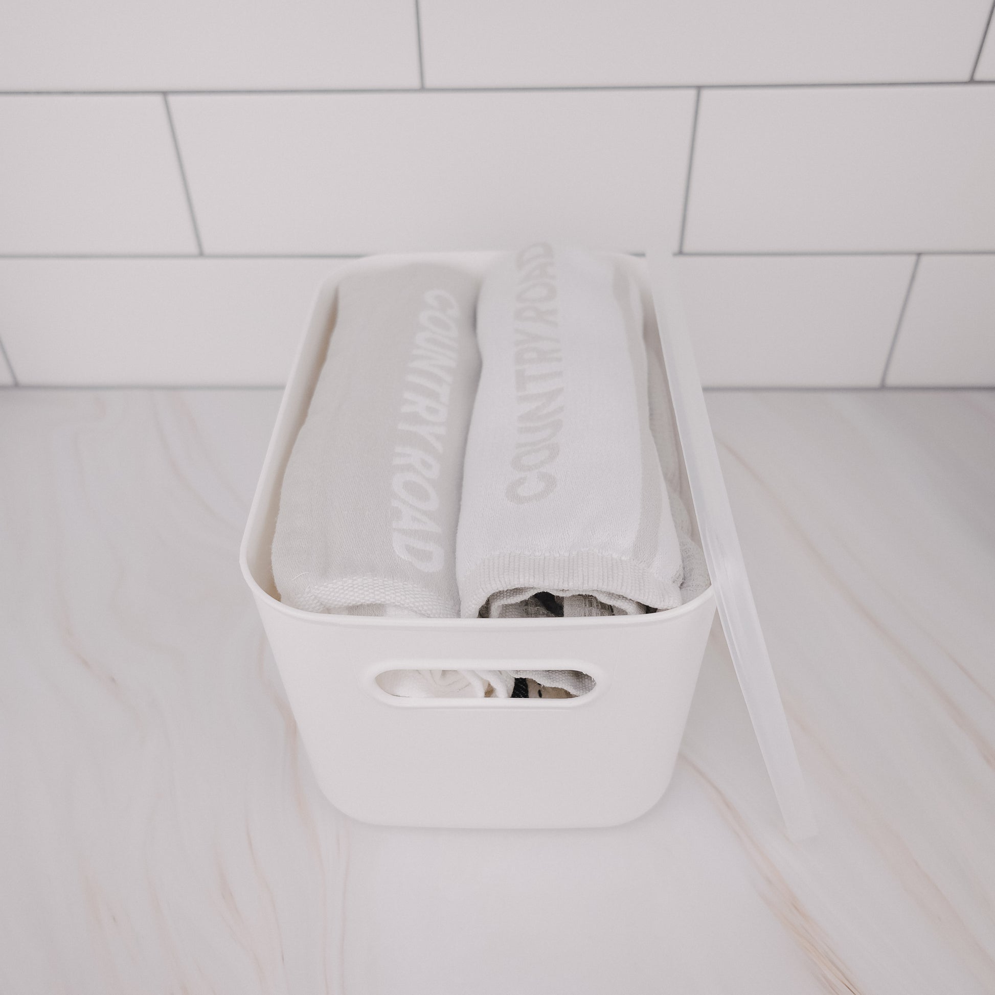 Mini Everything Tub, clear plastic container perfect for pantry organisation, kitchen storage, and home organisation services NZ.

