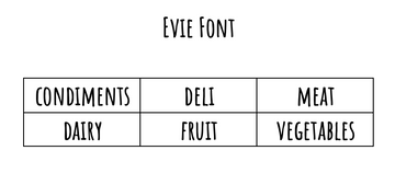 Fridge Label Sets